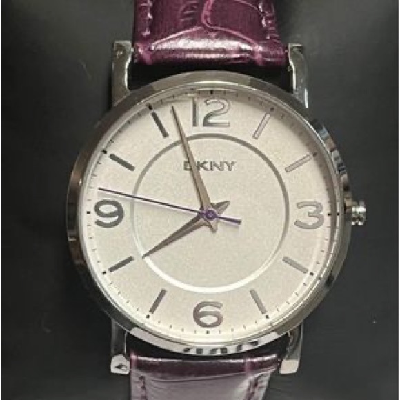 DKNY Purple Leather Watch - Picture 2 of 2